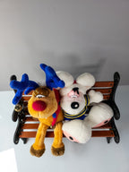 Diddl Maus Plüschfigur mit Rentier Rudolph 90er Jahre Stofftier Sammler TOP - nerdyvana.com
