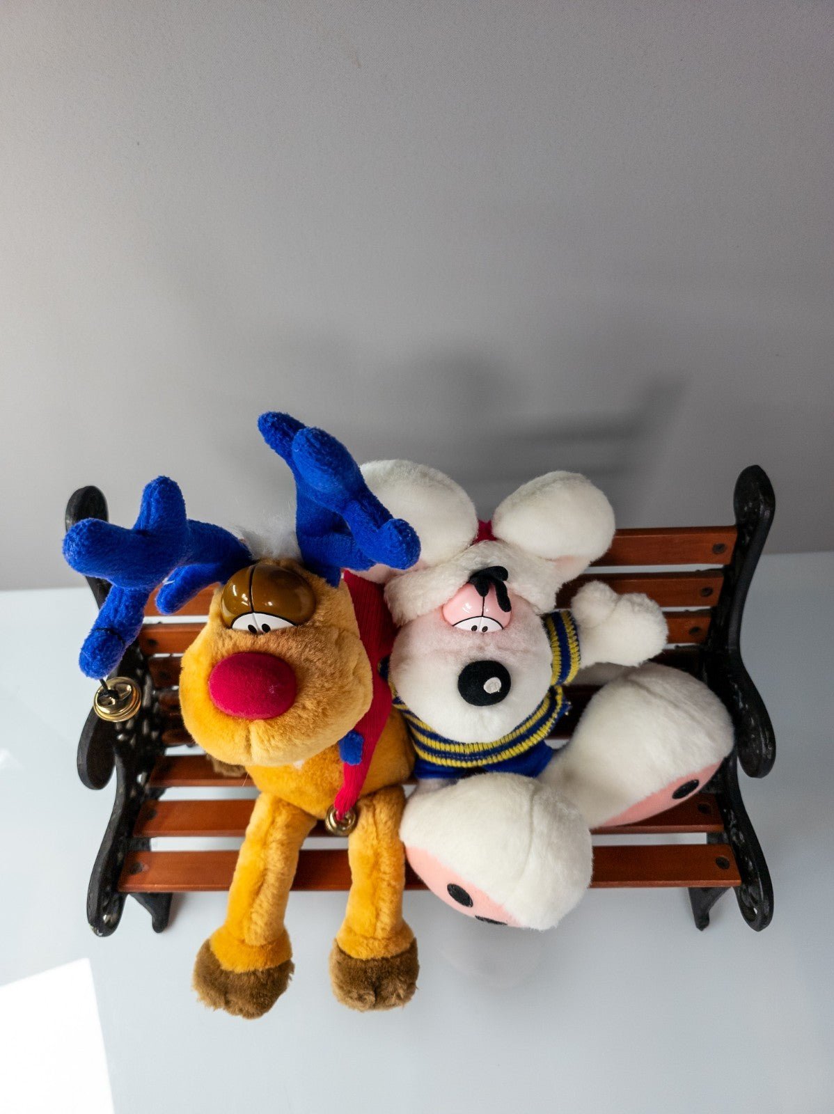 Diddl Maus Plüschfigur mit Rentier Rudolph 90er Jahre Stofftier Sammler TOP - nerdyvana.com