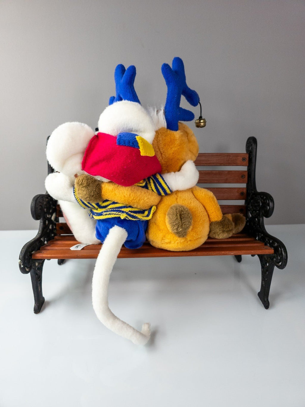 Diddl Maus Plüschfigur mit Rentier Rudolph 90er Jahre Stofftier Sammler TOP - nerdyvana.com