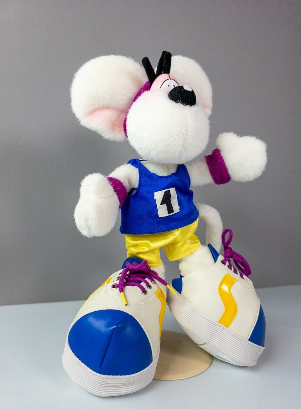 Diddl Maus Plüschfigur Sportler Nr.1 90er Jahre Stofftier Sammlerstück TOP - nerdyvana.com
