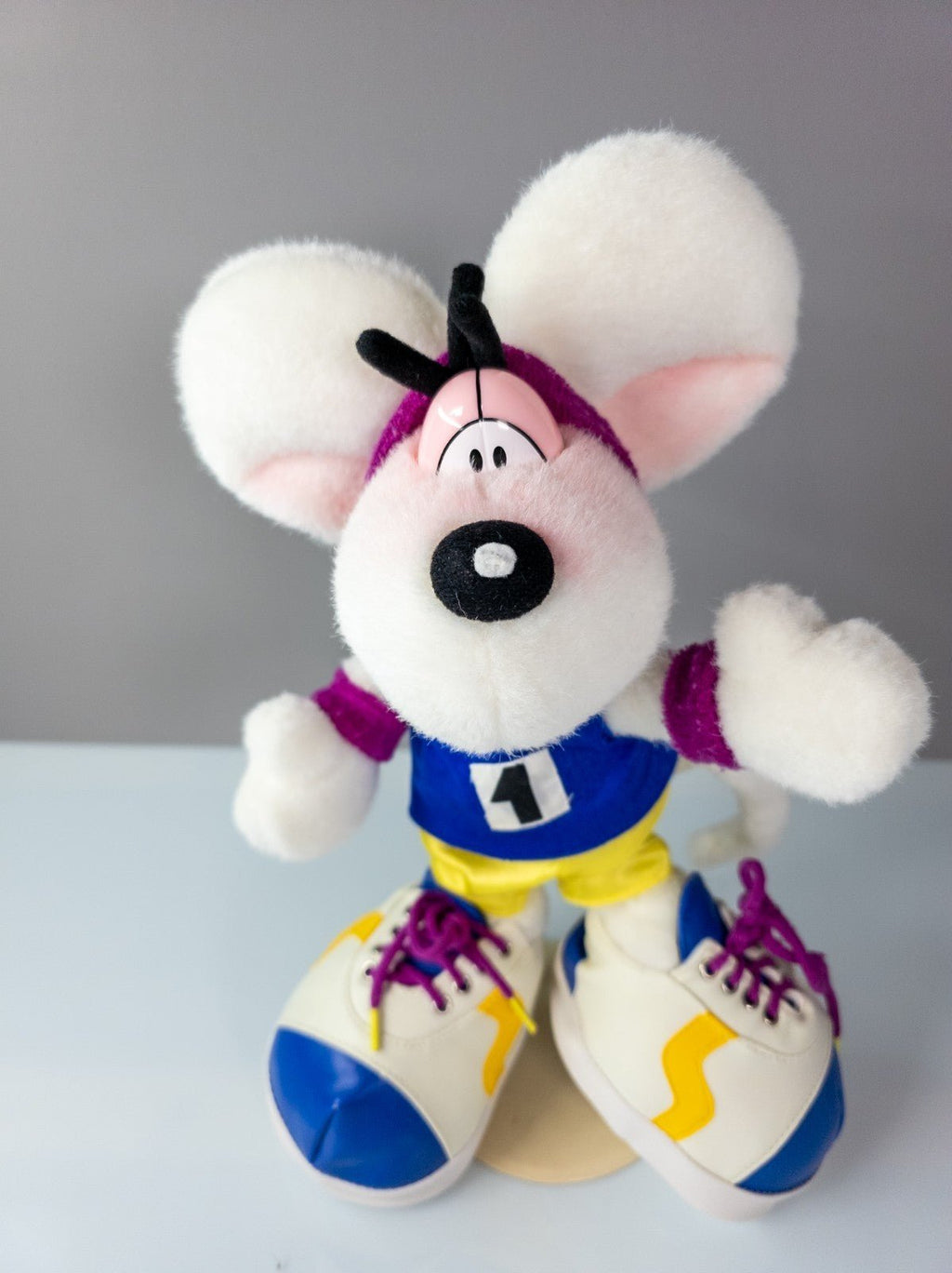 Diddl Maus Plüschfigur Sportler Nr.1 90er Jahre Stofftier Sammlerstück TOP - nerdyvana.com