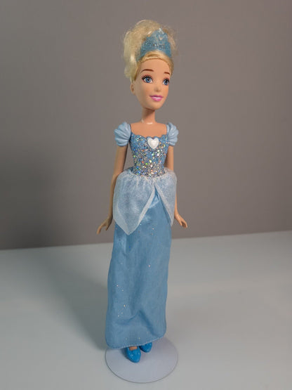 Disney Hasbro Royal Shimmer Doll Aschenputtel 2012 Puppe blau Kleid Krone - nerdyvana.com