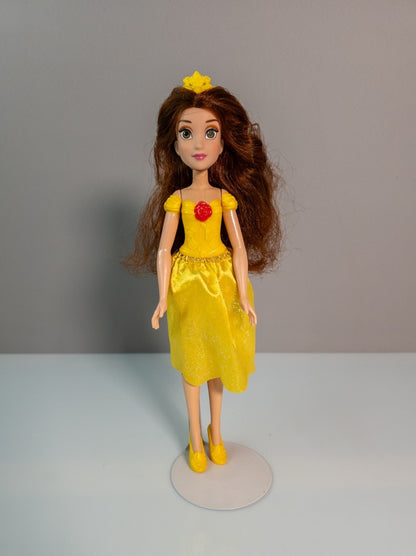 Disney Hasbro Royal Shimmer Doll Belle 2012 Puppe Kleid Schuhe Krone geprüft - nerdyvana.com