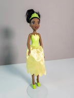 Disney Hasbro Royal Shimmer Doll Tiana 2012 Puppe grün Kleid Schuhe Krone - nerdyvana.com