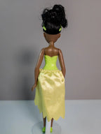 Disney Hasbro Royal Shimmer Doll Tiana 2012 Puppe grün Kleid Schuhe Krone - nerdyvana.com