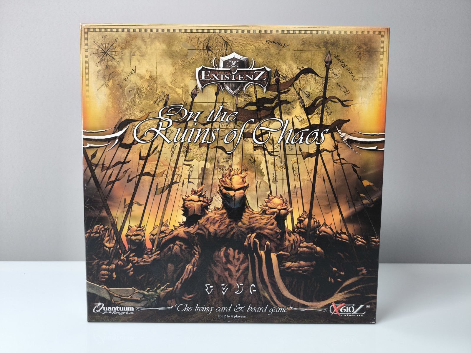 Existenz On the Ruins of Chaos Brettspiel komplett Karten Figuren Regeln OVP - nerdyvana.com Hauptbild