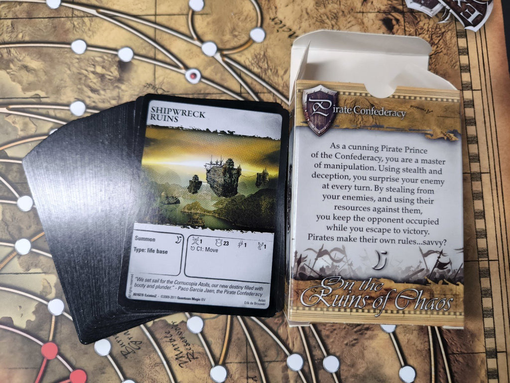 Existenz On the Ruins of Chaos Brettspiel komplett Karten Figuren Regeln OVP - nerdyvana.com