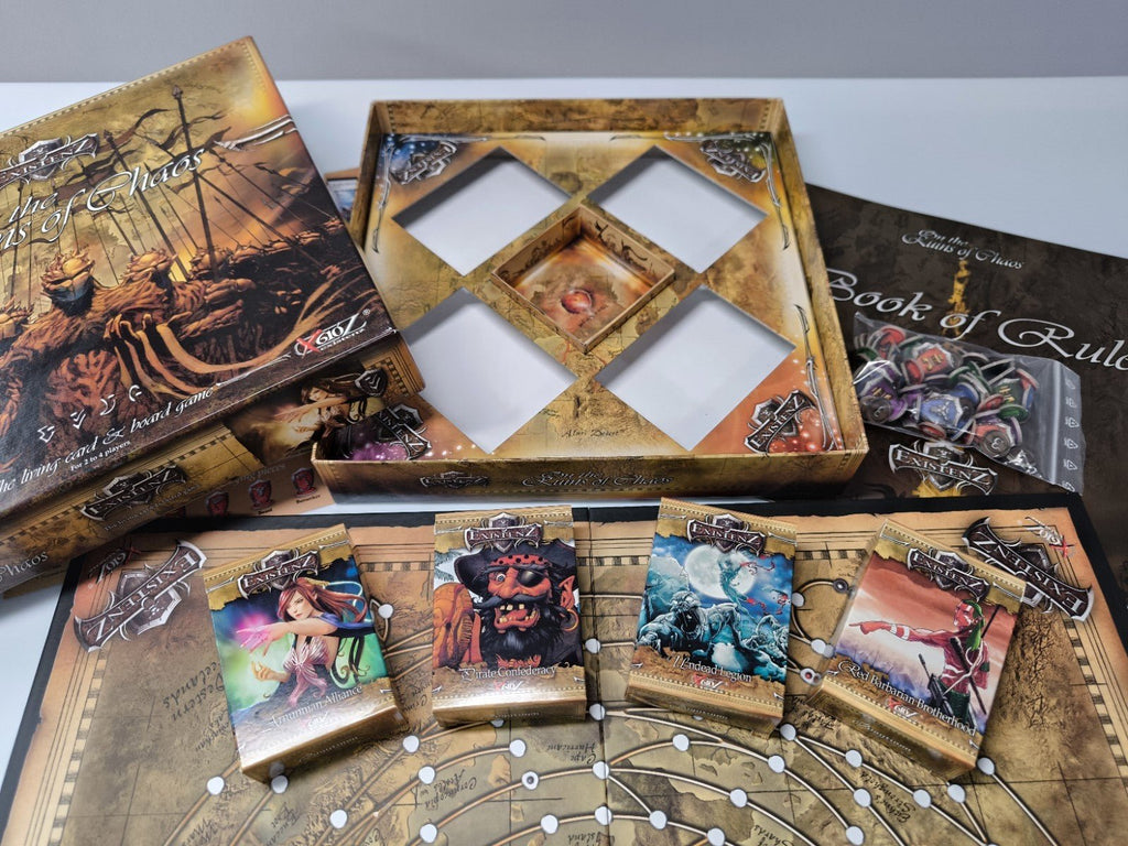 Existenz On the Ruins of Chaos Brettspiel komplett Karten Figuren Regeln OVP - nerdyvana.com