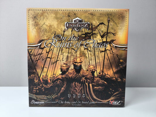 Existenz On the Ruins of Chaos Brettspiel komplett Karten Figuren Regeln OVP - nerdyvana.com