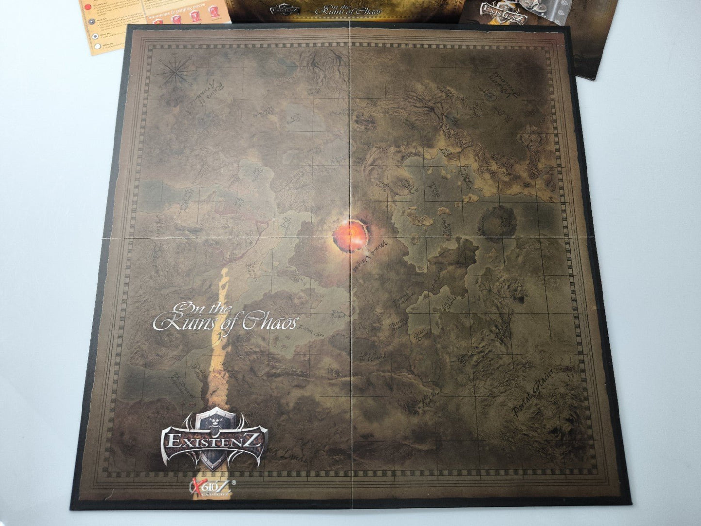 Existenz On the Ruins of Chaos Brettspiel komplett Karten Figuren Regeln OVP - nerdyvana.com