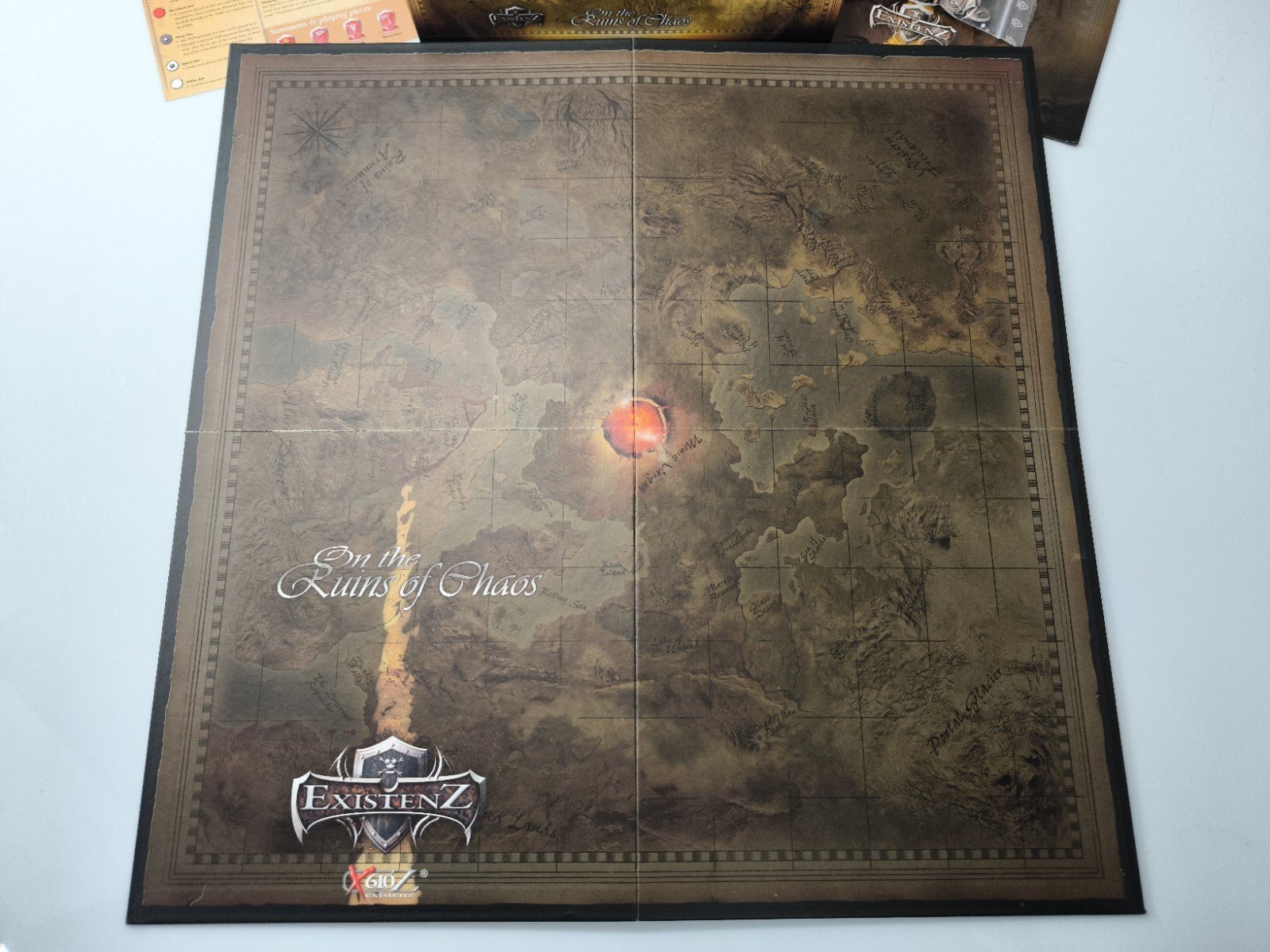 Existenz On the Ruins of Chaos Brettspiel komplett Karten Figuren Regeln OVP - nerdyvana.com