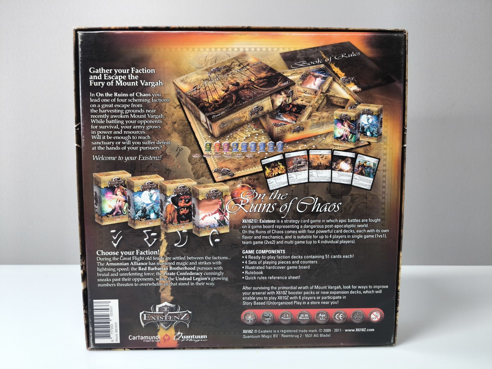 Existenz On the Ruins of Chaos Brettspiel komplett Karten Figuren Regeln OVP Zweitbild