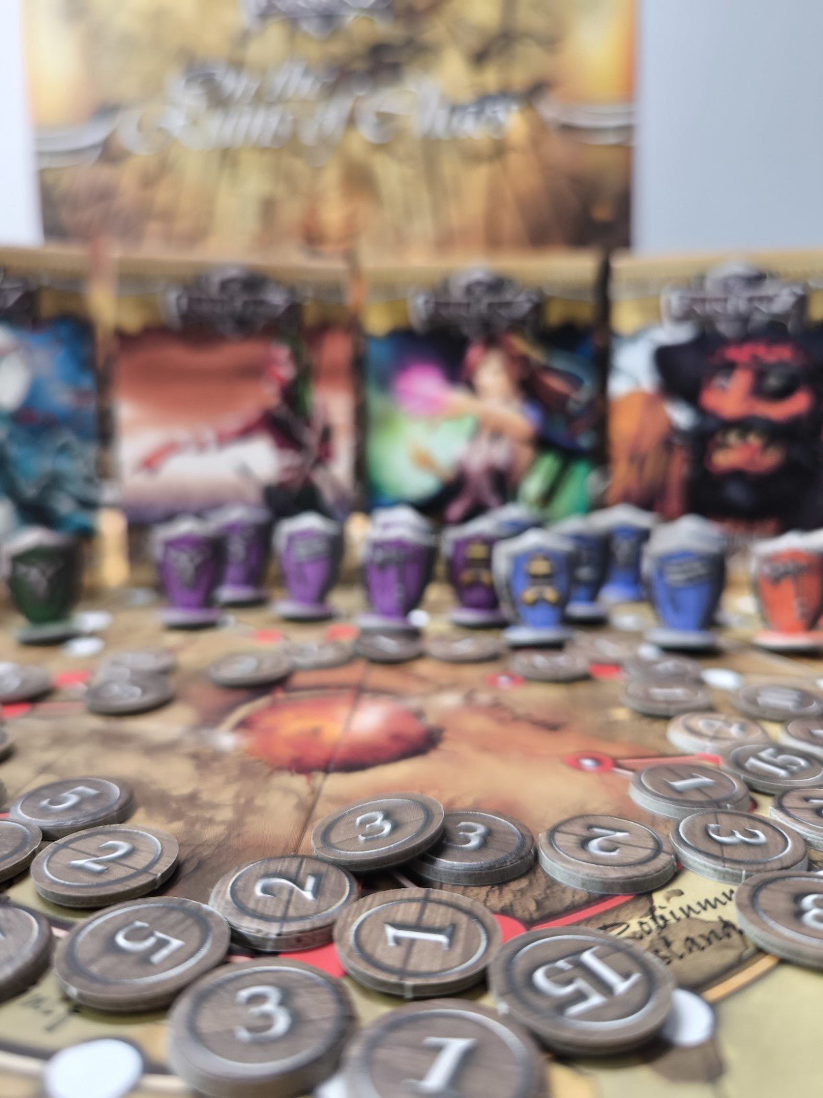 Existenz On the Ruins of Chaos Brettspiel komplett Karten Figuren Regeln OVP - nerdyvana.com