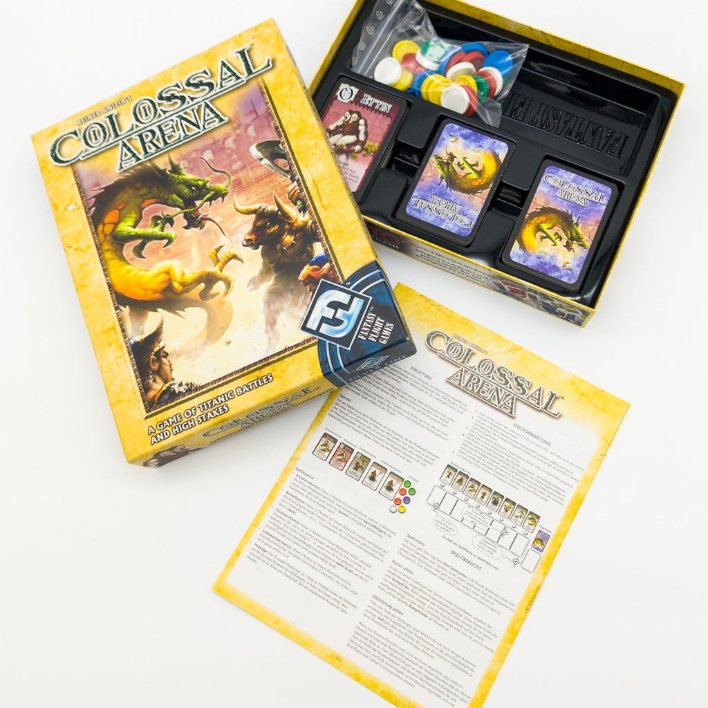 Fantasy Flight Games Colossal Arena Kartenspiel Reiner Knizia komplett 2004 - nerdyvana.com