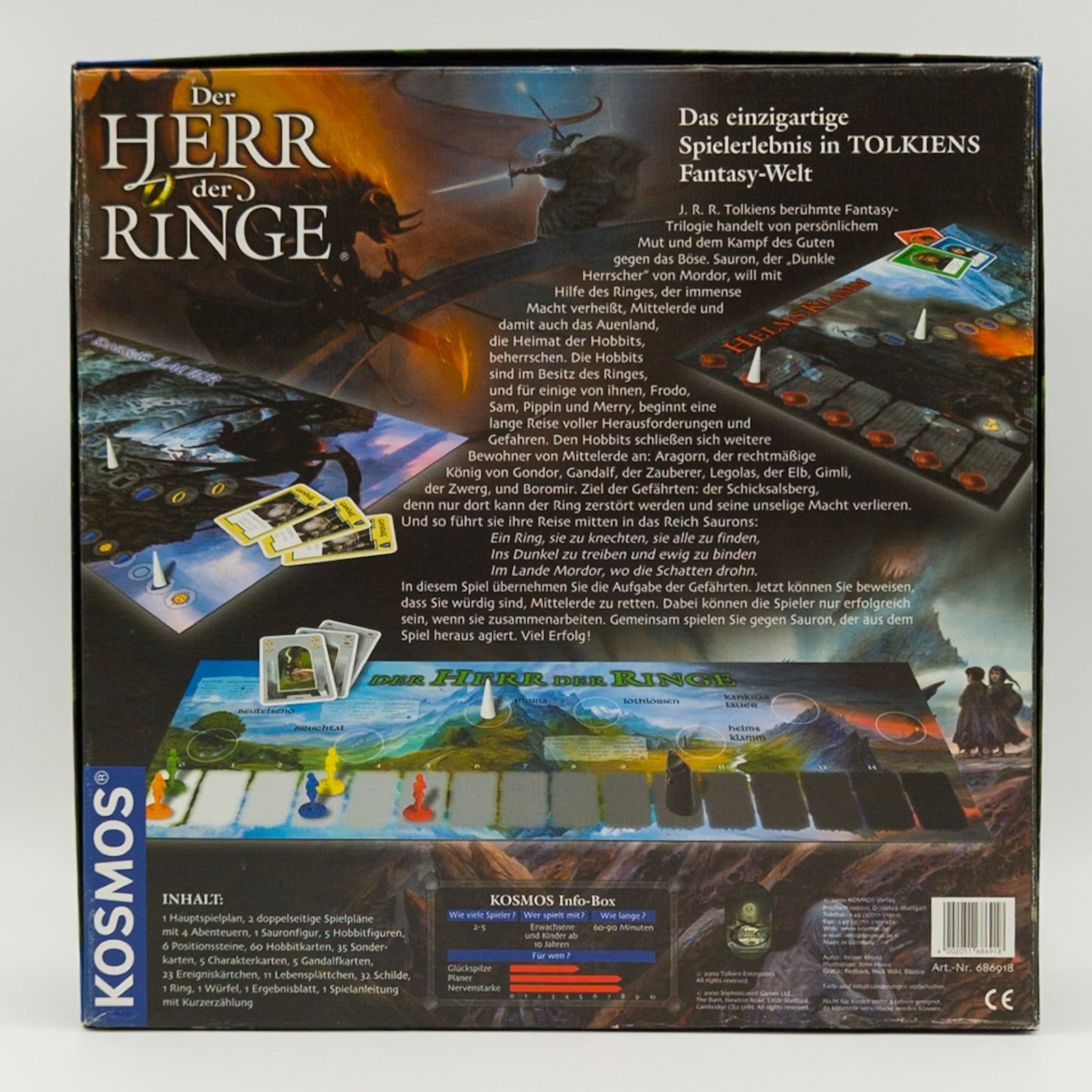 KOSMOS Der Herr der Ringe Brettspiel komplett 2000 Sammelzustand - nerdyvana.com