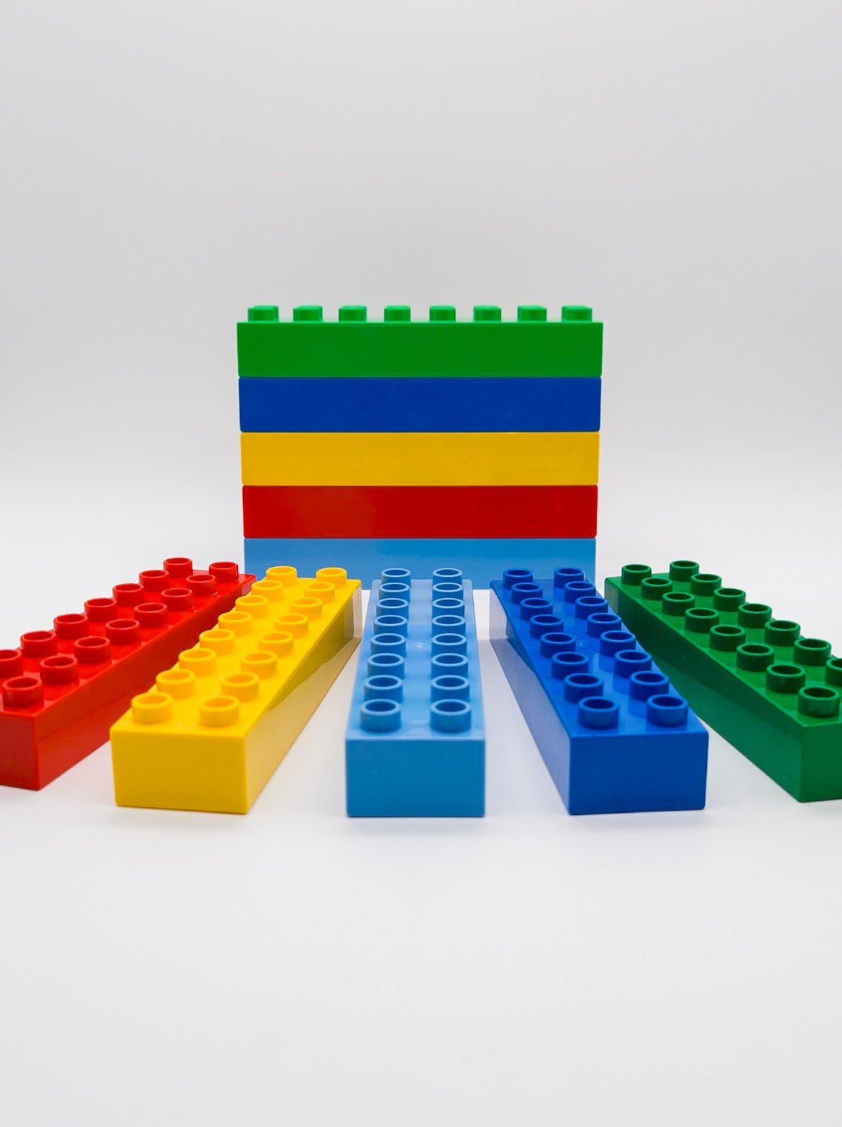 LEGO DUPLO 10x lange Bausteine 2x8 (16 Noppen) bunt gemischt gereinigt 4199 Zweitbild