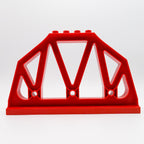 LEGO DUPLO 1x Brücke Brückenträger Bogen Geländer Eisenbahn rot Ersatzteil 51559 - nerdyvana.com