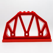 LEGO DUPLO 1x Brücke Brückenträger Bogen Geländer Eisenbahn rot Ersatzteil 51559 - nerdyvana.com