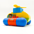 LEGO DUPLO 2 fantastische Vehikel 2000 rot blau Raketenmodul Autos nerdycustom - nerdyvana.com