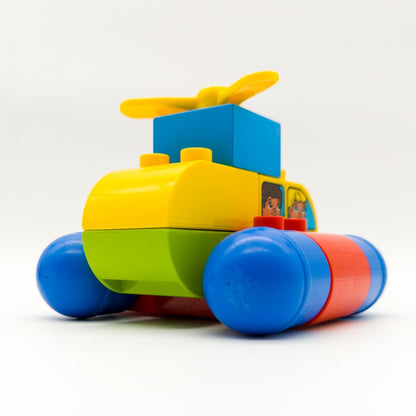 LEGO DUPLO 2 fantastische Vehikel 2000 rot blau Raketenmodul Autos nerdycustom - nerdyvana.com