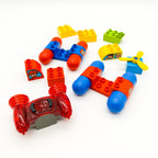 LEGO DUPLO 2 fantastische Vehikel 2000 rot blau Raketenmodul Autos nerdycustom - nerdyvana.com