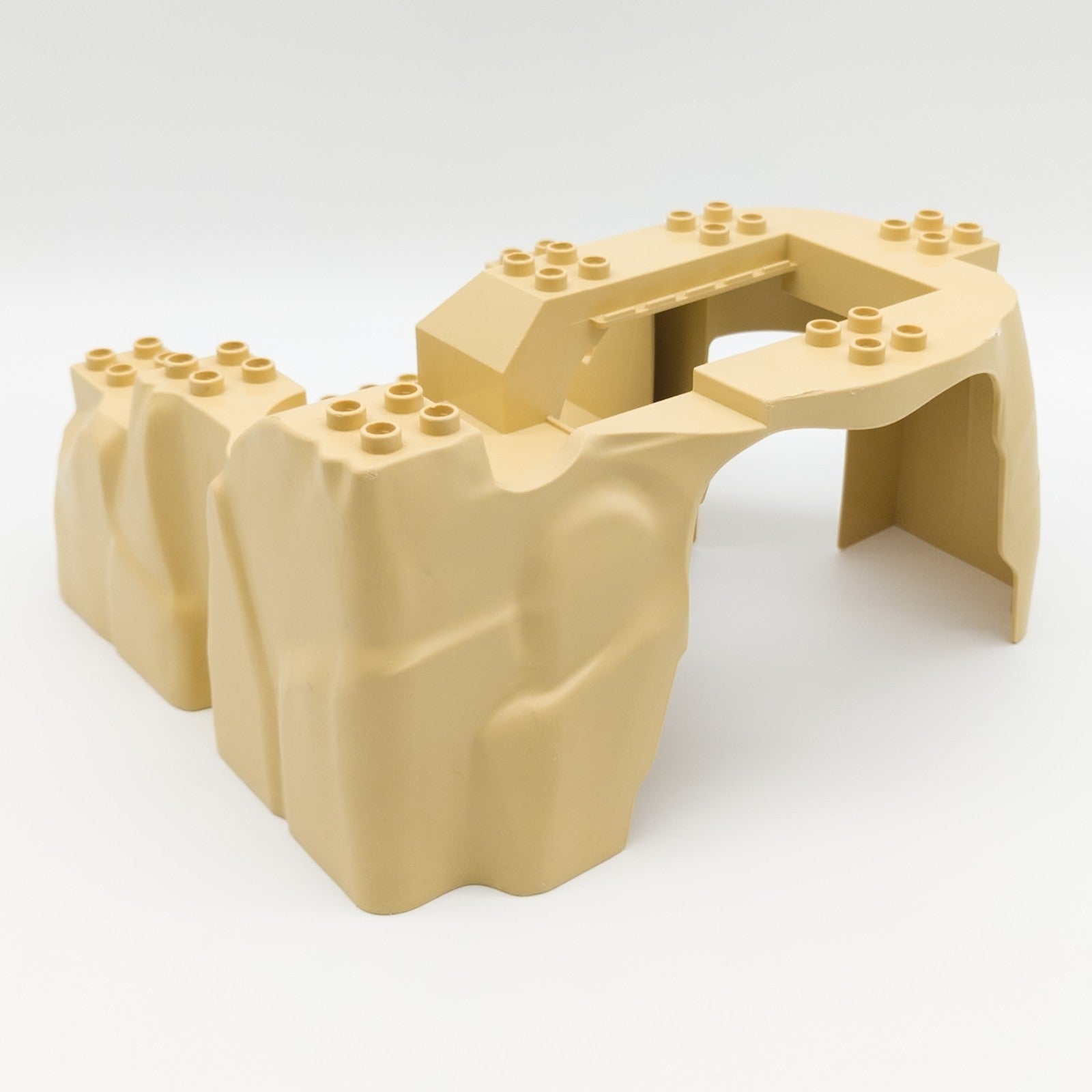 LEGO DUPLO 3D Bauplatte Felsen Berg Baustelle Zoo Sandstein 14x16x8 beige 31384 - nerdyvana.com