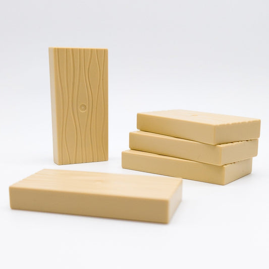 LEGO DUPLO 5x Holzbrett Holzplanke Steg Bank Baustelle Bauplatte beige 2x4 65109 - nerdyvana.com