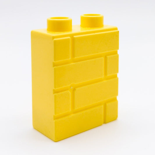 LEGO DUPLO 5x Mauerstein Ziegelwand Wand Steine hellgelb 1x2x2 25550 - nerdyvana.com
