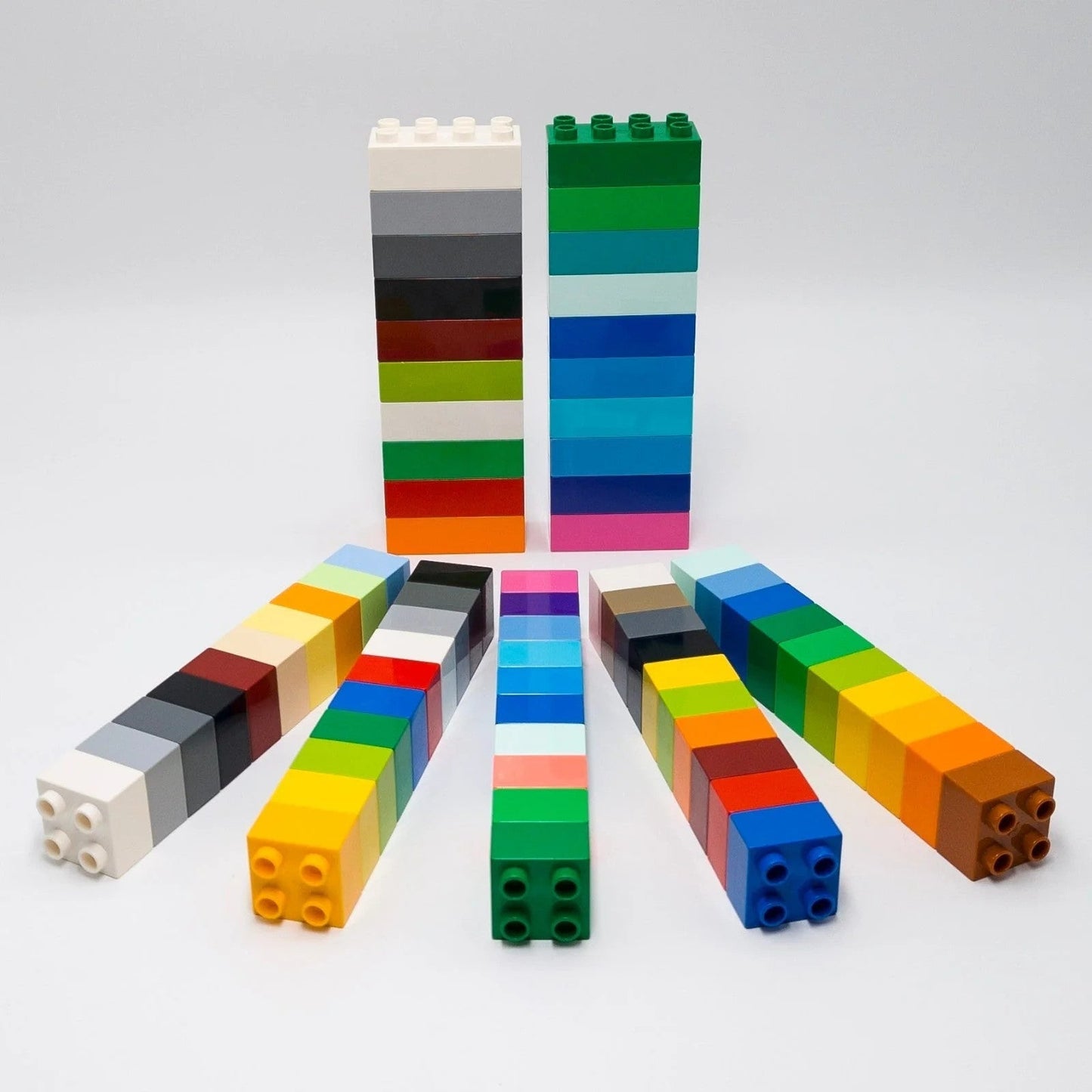 LEGO DUPLO 70x Grundsteine Set 50 + 20 farbenfroh gemischt 2x2 + 2x4 3437 3011 - nerdyvana.com
