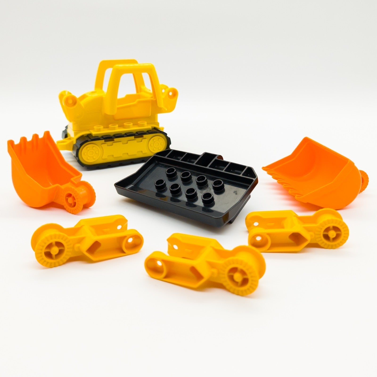 LEGO DUPLO 84 Variationen Bagger Kettenbagger Bulldozer Frontlader nerdycustom - nerdyvana.com
