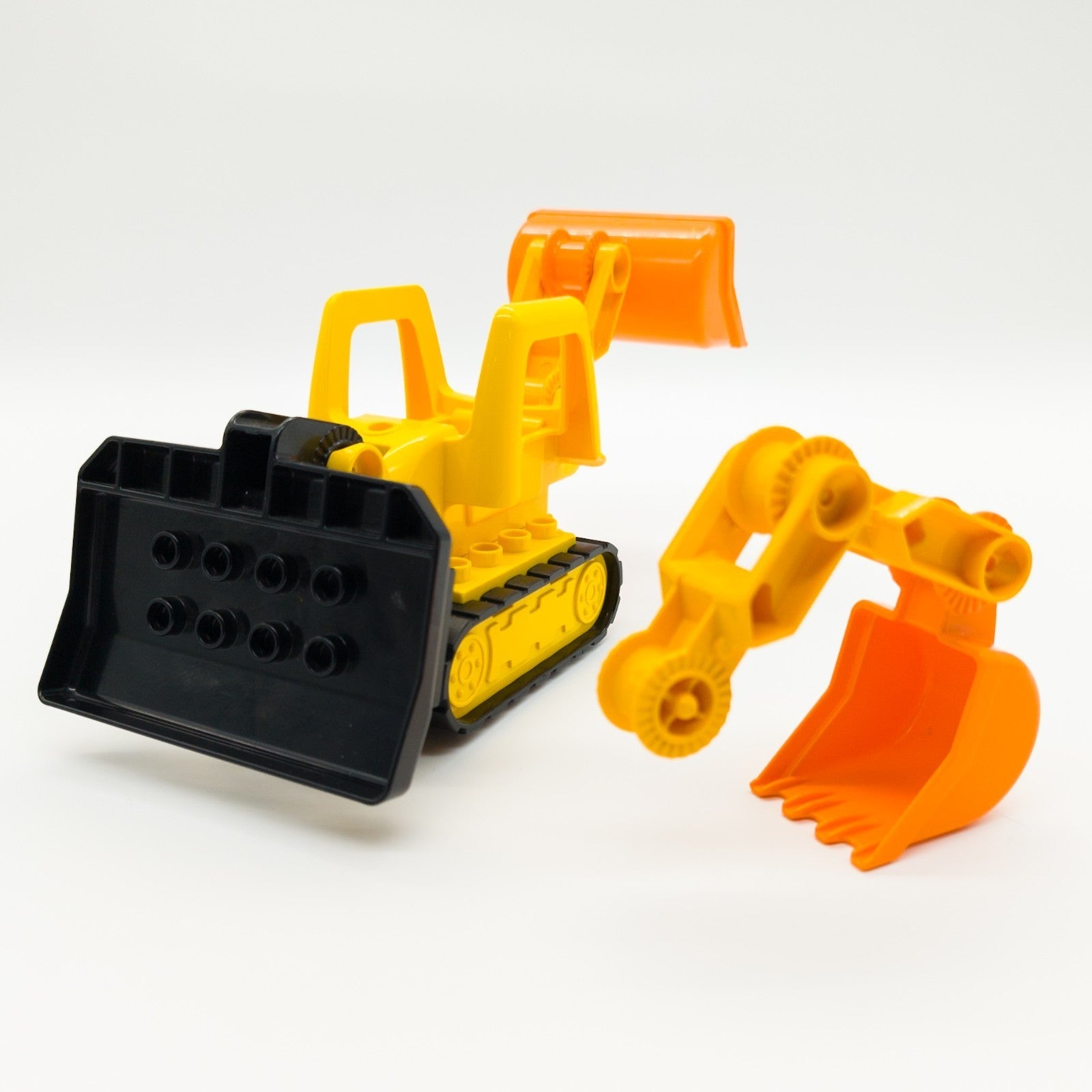 LEGO DUPLO 84 Variationen Bagger Kettenbagger Bulldozer Frontlader nerdycustom - nerdyvana.com
