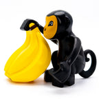 LEGO DUPLO Affe mit Bananen schwarz gelb Tierfigur Lebensmittel Zoo Dschungel - nerdyvana.com