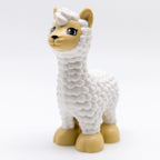 LEGO DUPLO Alpaka Lama Tier Weiß Beige Bauernhof Zoo bb1285pb01 - nerdyvana.com