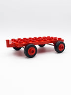 LEGO DUPLO Anhänger 4x8 rot Trailer mit Haken & Gummireifen 1970 - 76 Rarität - nerdyvana.com