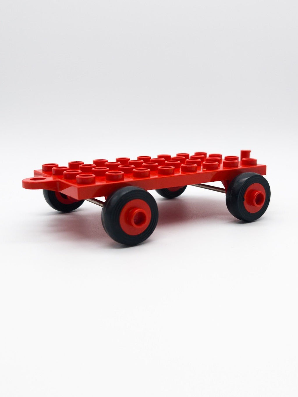 LEGO DUPLO Anhänger 4x8 rot Trailer mit Haken & Gummireifen 1970 - 76 Rarität - nerdyvana.com