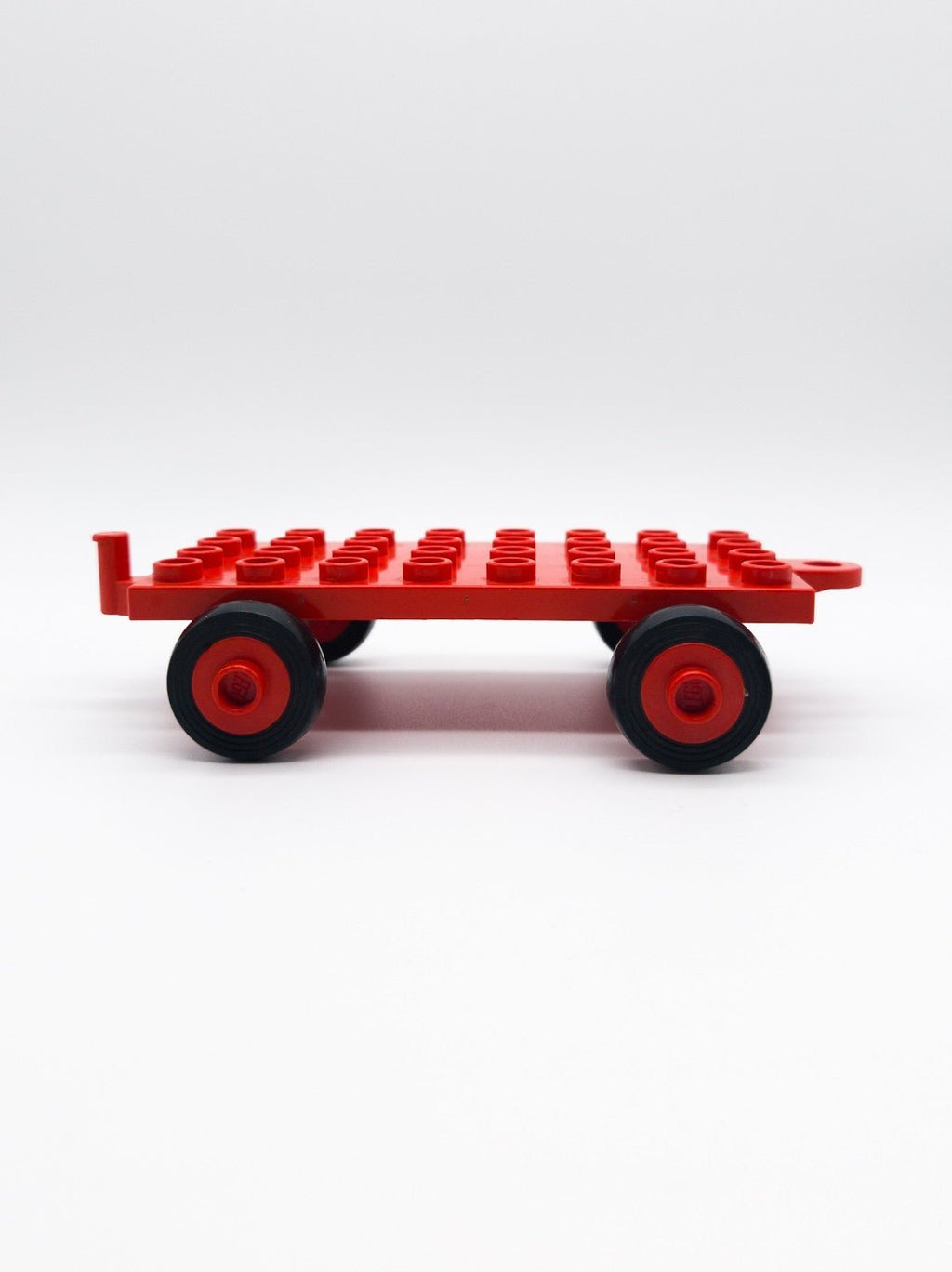 LEGO DUPLO Anhänger 4x8 rot Trailer mit Haken & Gummireifen 1970 - 76 Rarität - nerdyvana.com