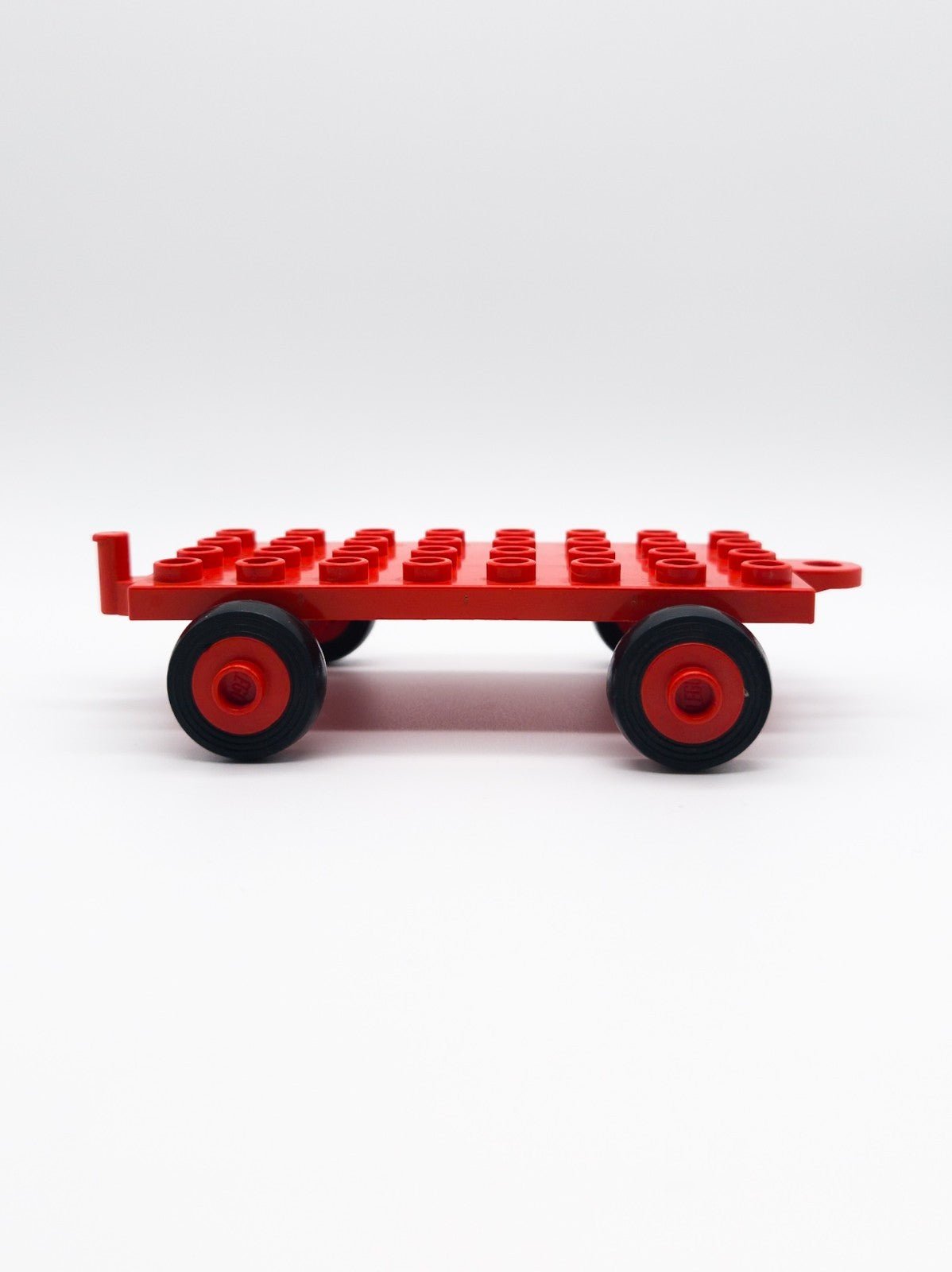 LEGO DUPLO Anhänger 4x8 rot Trailer mit Haken & Gummireifen 1970 - 76 Rarität - nerdyvana.com