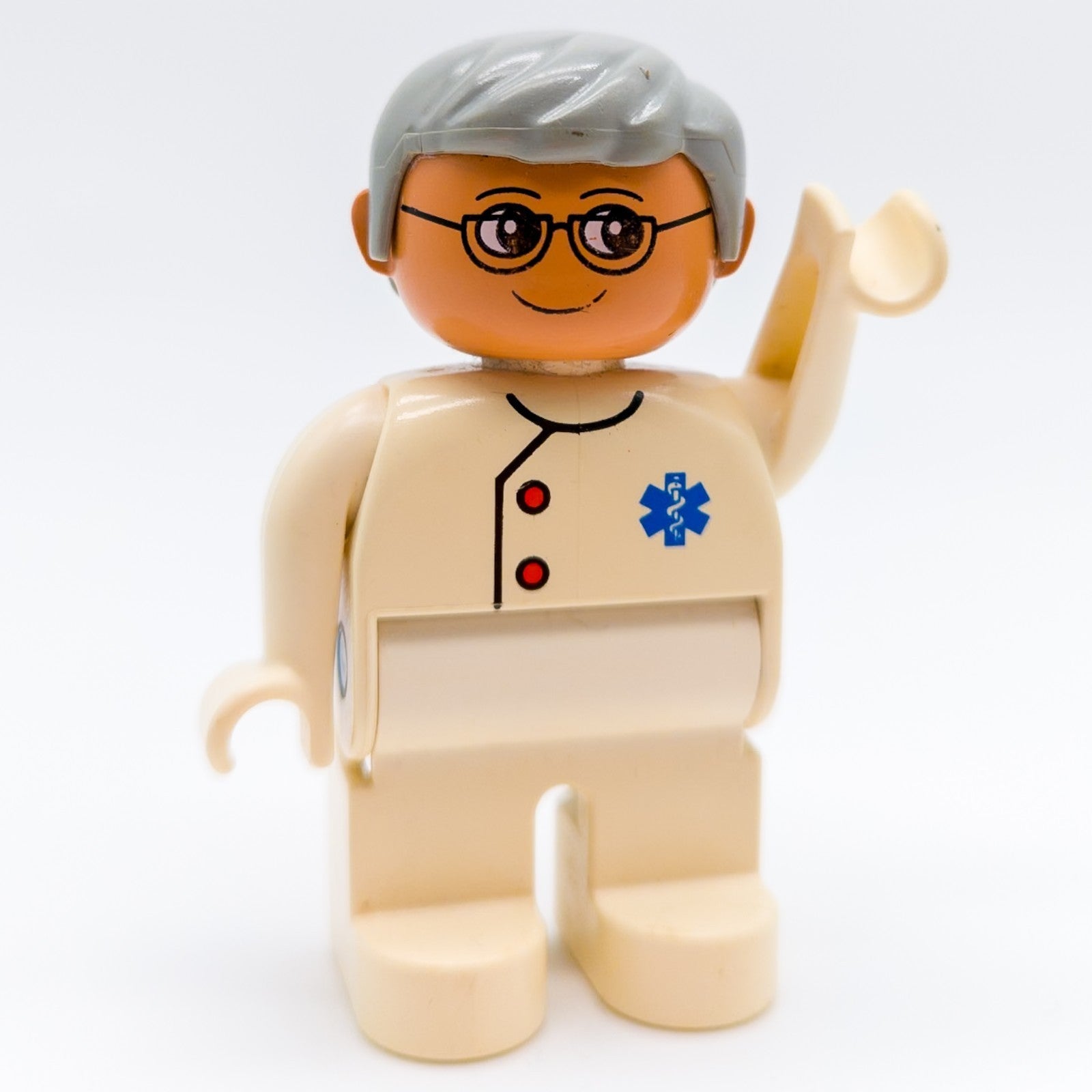 LEGO DUPLO Arzt Senior Figur Brille Krankenhaus Rettungsdienst Medizin 4555pb128 - nerdyvana.com Hauptbild