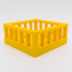 LEGO DUPLO Babybett Gitter Bett gelb Kinderzimmer Möbel 4x4 Noppen Zubehör 2252 - nerdyvana.com