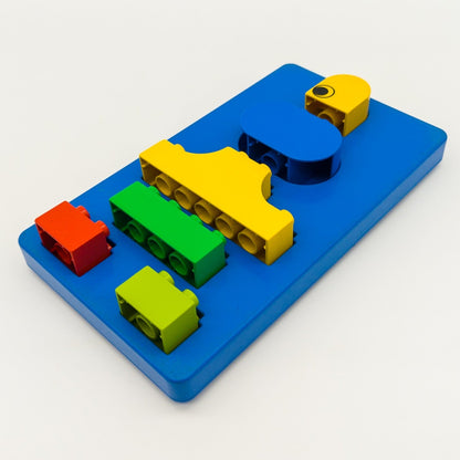 LEGO DUPLO Bauplatte Grundplatte Sortierkasten Motorikspiel Reise blau 8x16 4799 - nerdyvana.com