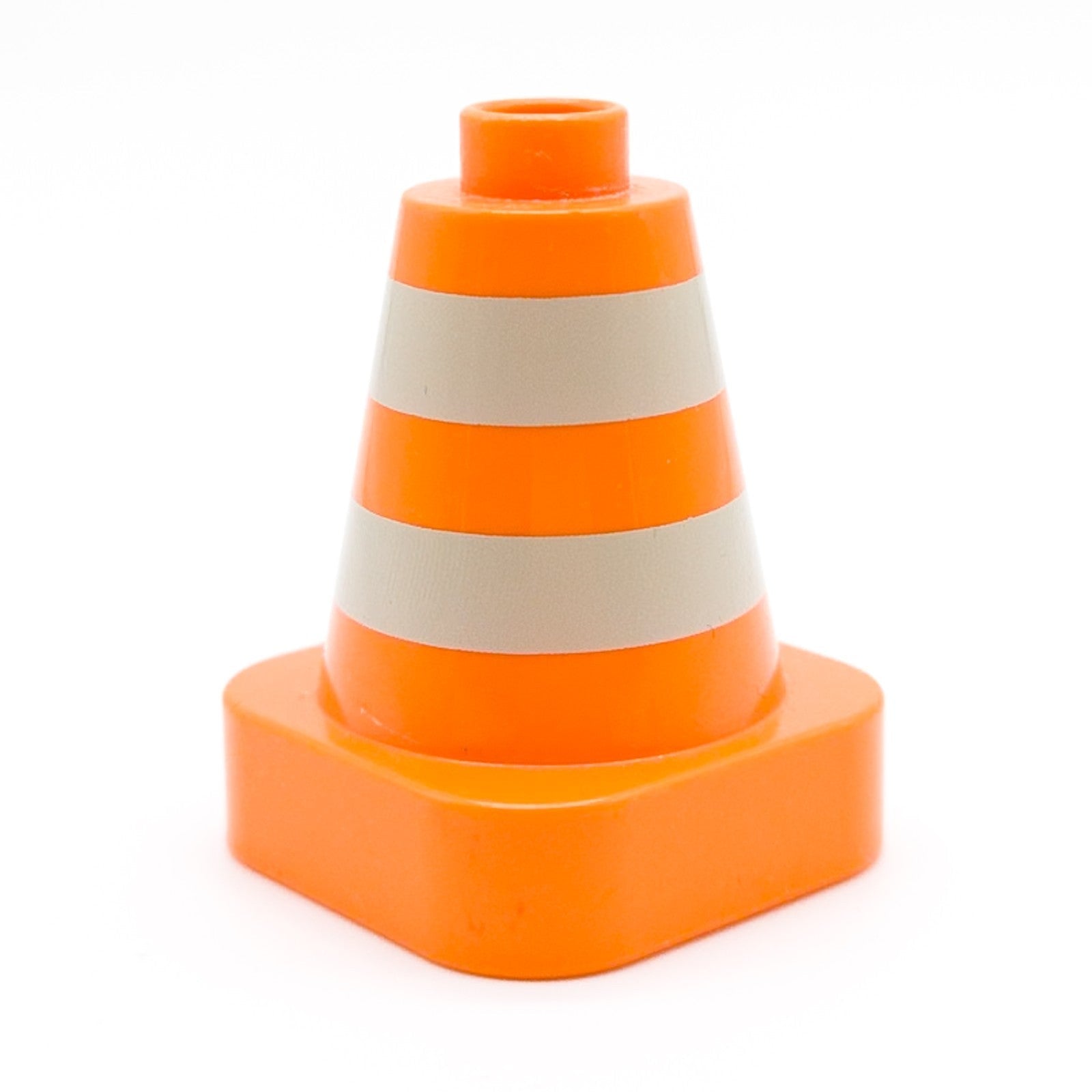 LEGO DUPLO Baustelle Pylon Verkehrshütchen Warnkegel orange weiß 47408px1 - nerdyvana.com Hauptbild