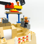 LEGO DUPLO Baustelle Set mit Bagger LKW Bauarbeiter Figuren 3D Bauplatte Felsen - nerdyvana.com