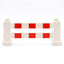 LEGO DUPLO Baustellenzaun Absperrung Bauzaun weiß rot Warnbake Verkehr 31021p01 - nerdyvana.com