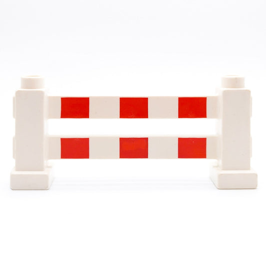 LEGO DUPLO Baustellenzaun Absperrung Bauzaun weiß rot Warnbake Verkehr 31021p01 - nerdyvana.com