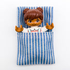 LEGO DUPLO Bettwäsche Schlafsack Bettdecke Kissen blau weiß sleepbag10thin - nerdyvana.com