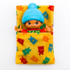 LEGO DUPLO Bettwäsche Schlafsack Bettdecke Kissen gelb bunte Bärchen sleepbag14 - nerdyvana.com