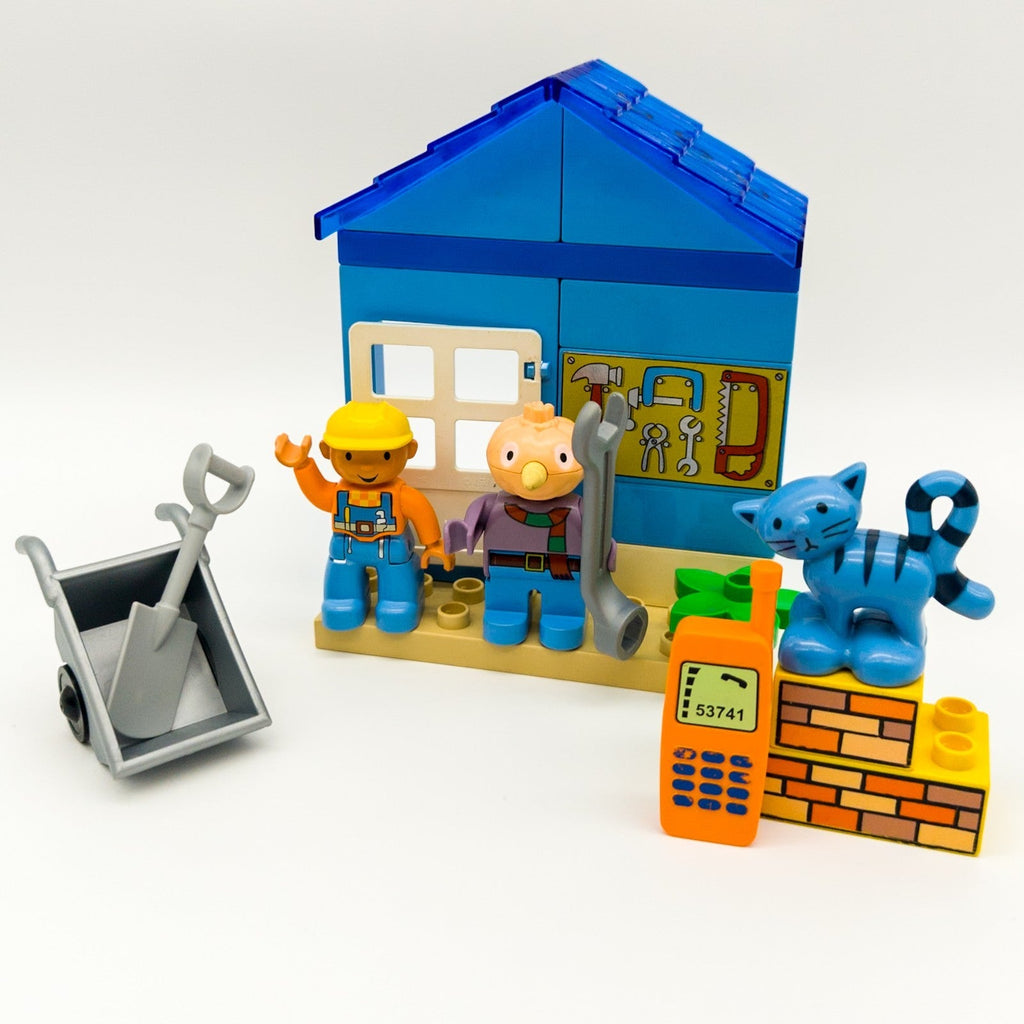 LEGO DUPLO Bob der Baumeister Knolle Figur Haus Schubkarre Werkzeug nerdycustom - nerdyvana.com