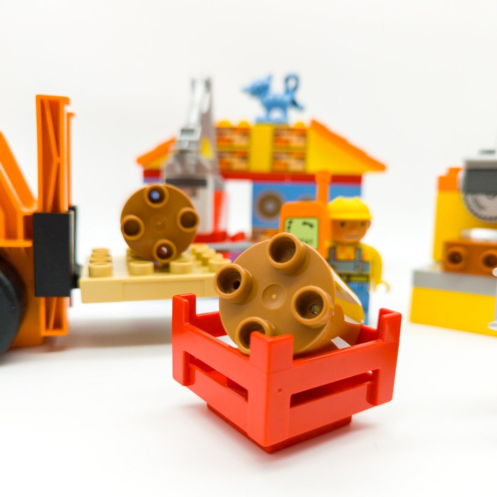 LEGO DUPLO Bob der Baumeister Sägewerk Wendy Kuschel Knolle Stapler nerdycustom - nerdyvana.com