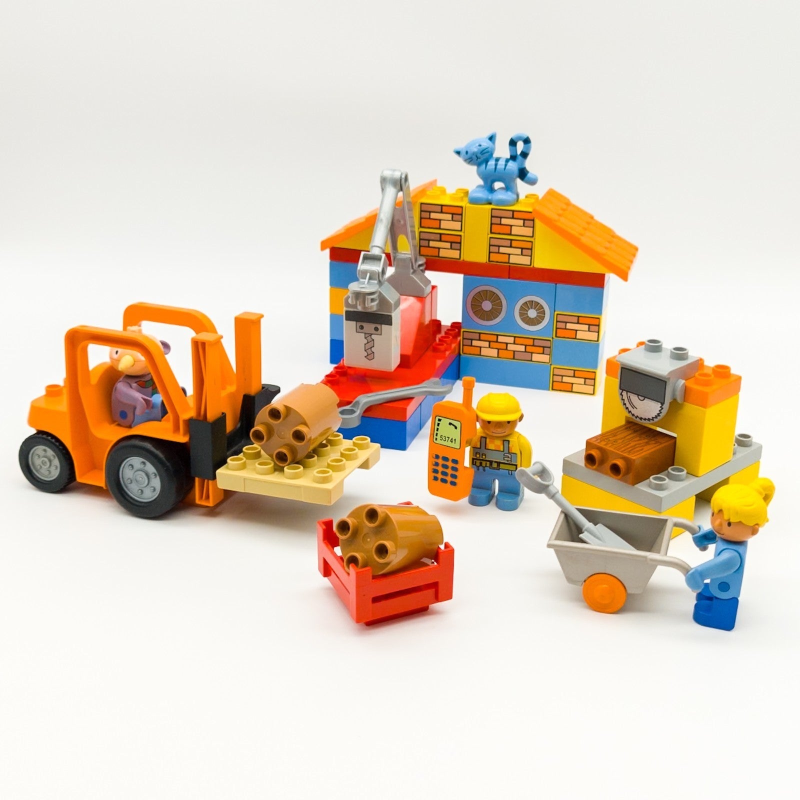 LEGO DUPLO Bob der Baumeister Sägewerk Wendy Kuschel Knolle Stapler nerdycustom - nerdyvana.com Hauptbild