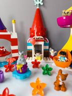 LEGO DUPLO Candy Fair Jahrmarkt Rummelplatz Riesenrad Kirmes nerdycustom MOC - nerdyvana.com